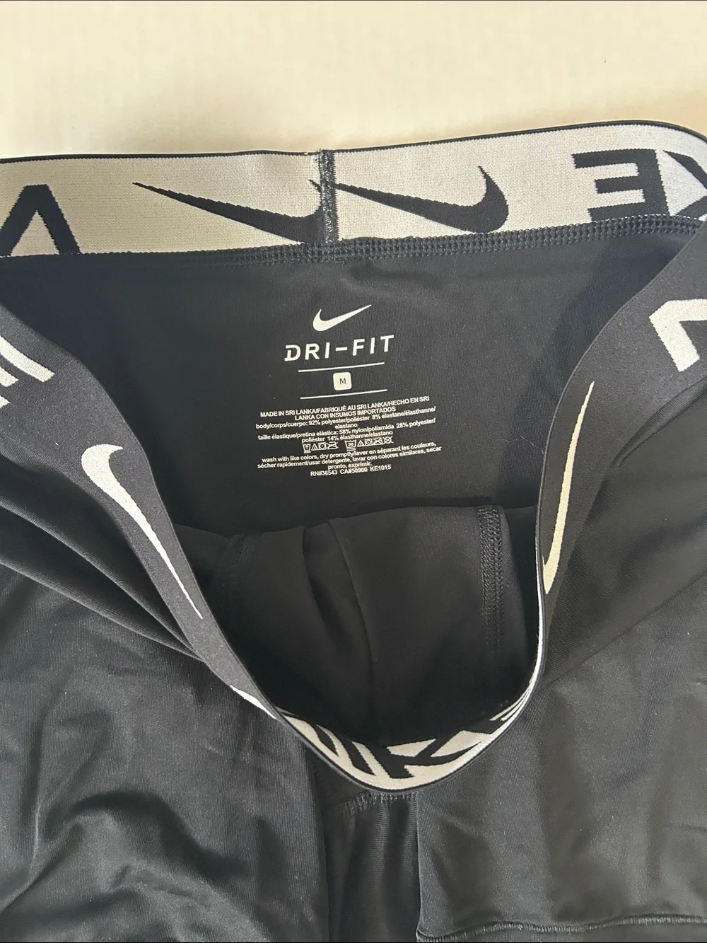 Nike Black Performance Compression Boxer Briefs with White Logos